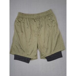 Ultra Performance 2-in-1 Running Shorts‎ Athletic Gym Olive Green 2XL